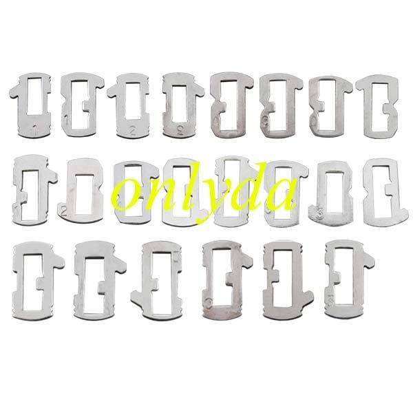 Fiat lock wafer,  20pcs/type， total 22types