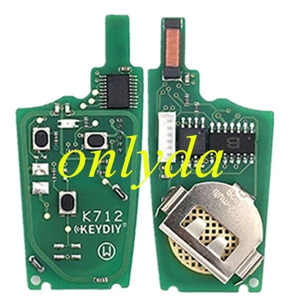 KeyDIY 3 button remote key  NB22-3Multifunction