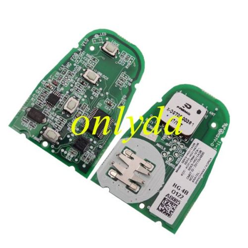 For OEM hyun 3+1B remote 434mhz 8A Toyota H chip Model: Seks-HG11A0B CMIIT ID:2011DJ4896