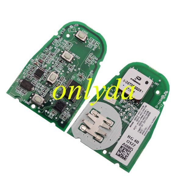 For OEM hyun 3+1B remote 434mhz 8A Toyota H chip Model: Seks-HG11A0B CMIIT ID:2011DJ4896