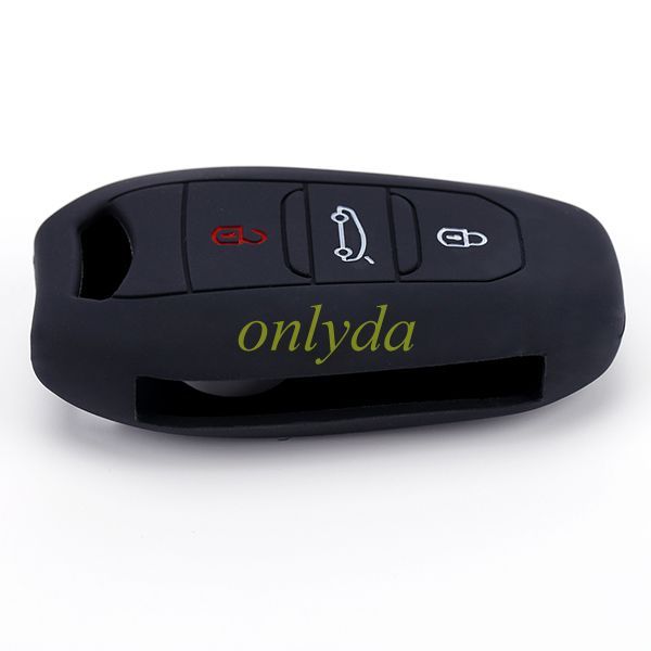 For Peugeot, Citroen 2+1 button silicon case (black,blue ,red. Please choose the color)