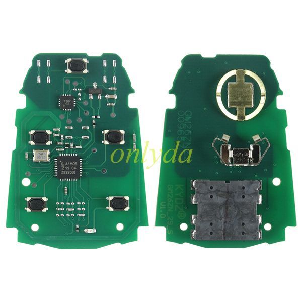 For Cadillac model 4+1 button KYDZ universal remote key pcf7942 HITAG2 46 chip 433mhz