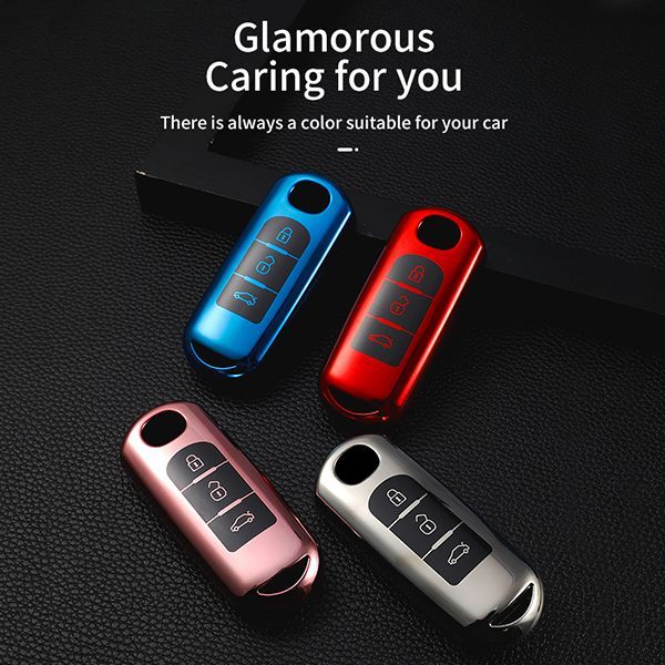 For Mazda 3 button TPU protective key case please choose the color