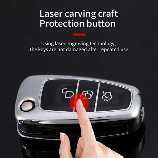 For Ford 3 button TPU protective key case , please choose the color