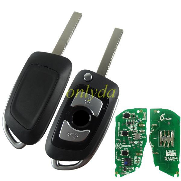 For Brilliance Auto 2  remote key  Transpondedor Mas para46 metros PCF7936 8F2A3811 56CFD410 with 433.91mhz ask Brilliance V3
