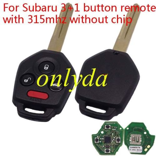 For  OEM Subaru 3+1 button remote with 315mhz