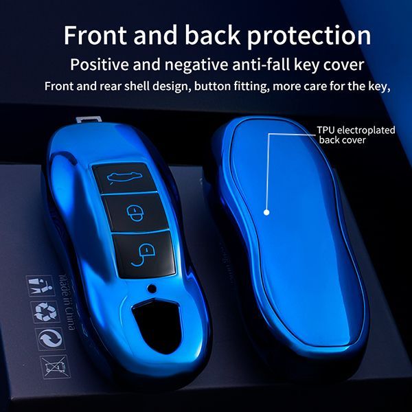 For Porsche 3 button TPU protective key case please choose the color