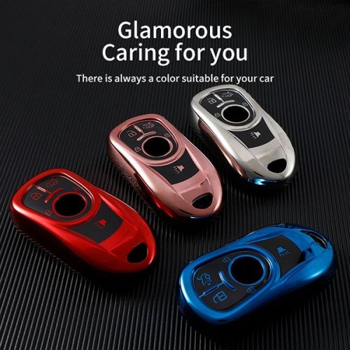For Buick Chevrolet 5 buton  TPU protective key case, please choose  the color