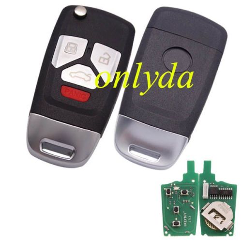 keyDIY brand for Audi Style 3+1 button remote key  B26-3+1