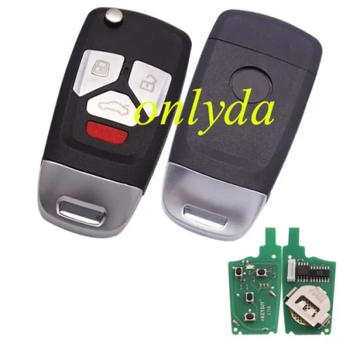 keyDIY brand for Audi Style 3+1 button remote key  B26-3+1