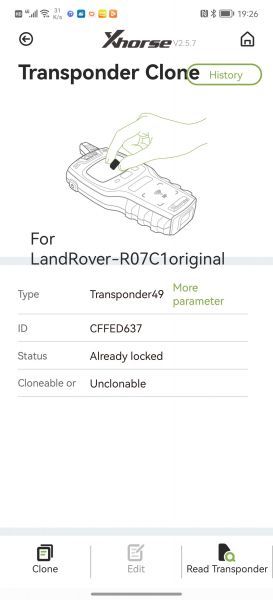 For Range rover keyless smart key 2 button 434MHZ with 7953ptt