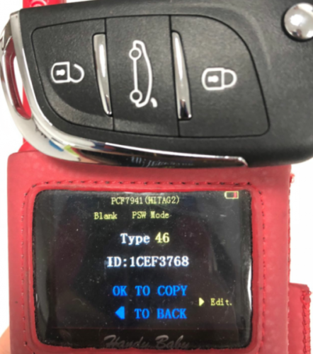 For Citroen   3 button remote key with 434mhz PCF7941 chip FSK model  HELLA 434MHZ 5FA010 354-10 9805939580 00      CMIIT ID:20DJ0339 Original PCB+  aftermarket shell