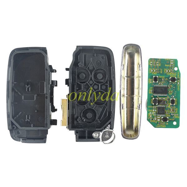 For Landrover keyless smart key 4+1 button 434MHZ read as 7953ptt by 7945p  chip KYDZ