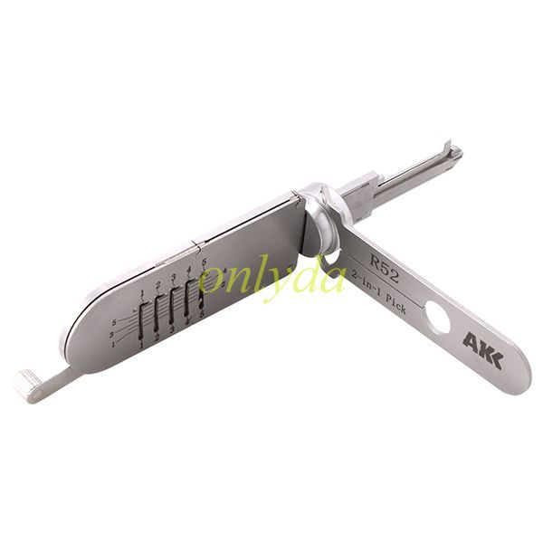 R52 AKK 2 in 1 decode and lockpick for Residential Lock