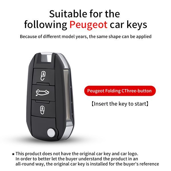 For Citroen 3 button TPU protective key case ,please choose the color
