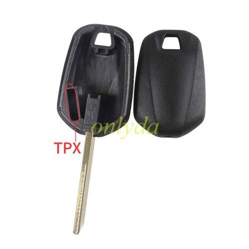 For Peugoet transponder key blank with badge, HU83 blade(can put TPX long chip）
