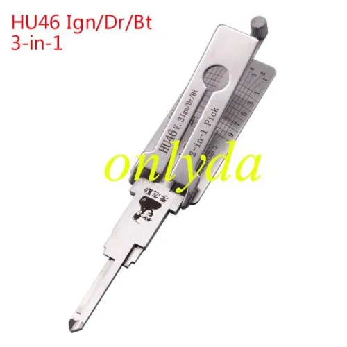 Buick HU46 3-IN-1 Lock pick, for ignition lock, door lock, and decoder,! used for Opel, Antara, SailBuick HU46 3-IN-1 Lock pick, for ignition lock, door lock, and decoder,! used for Opel, Antara, Sail