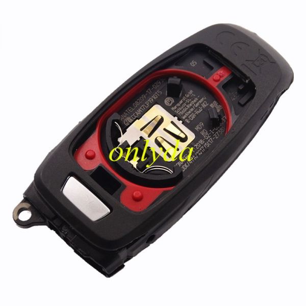 Uninitialized original Audi 3 button remote key with 315mhz FSK model  for 2017 Audi A8,press once the trunk will open