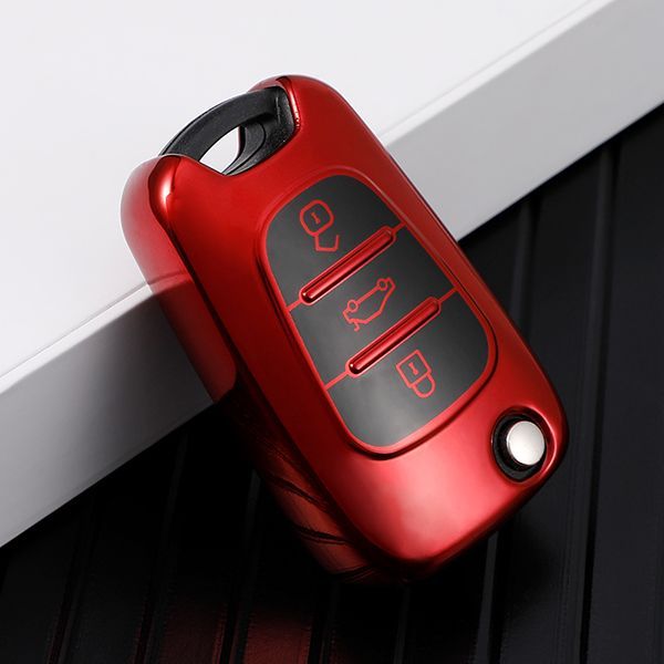 For Hyundai ix35 3 button  TPU protective key case,please choose the color