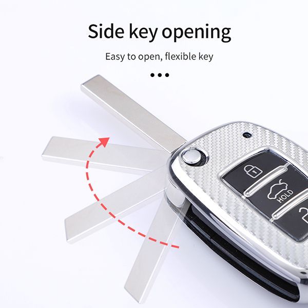 For Hyundai ix35 ix25 3 button  TPU protective key case,please choose the color