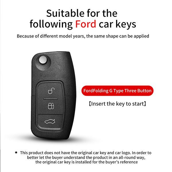 For Ford TPU protective key case  black or red color, please choose