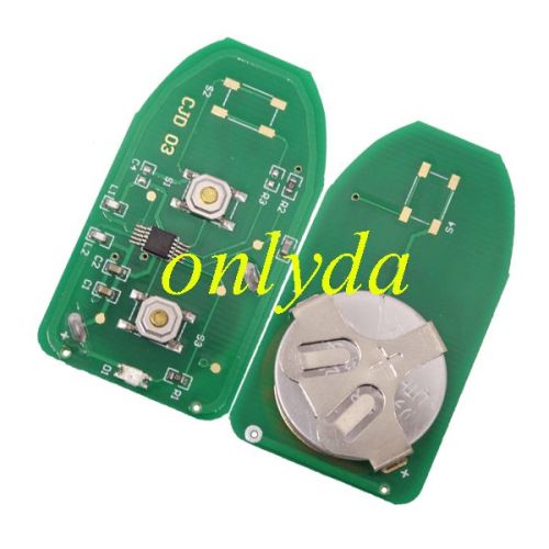 KIA Freddy 2 button remote key 315mhz/434mhz