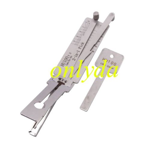 Buick, new opel-HU100 3-IN-1 Lock pick（8 cuts）, for ignition lock, door lock, and decoder,1  genuine !used for Buick Regal, the new LaCrosse,  Hideo Cruze