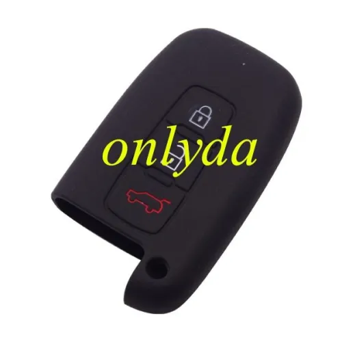 Hyundai 3 button silicon case (Black,Blue ,Red. Please choose the color)
