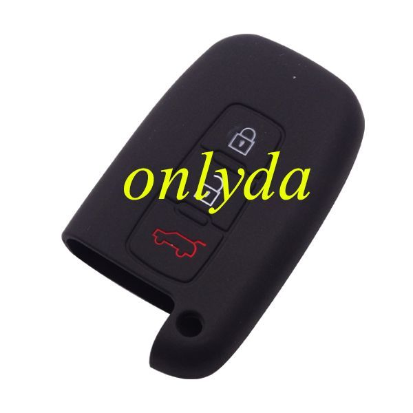Hyundai 3 button silicon case (Black,Blue ,Red. Please choose the color)