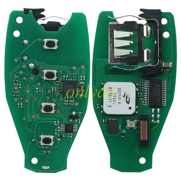 For  VW keyless Touareg 3 button remote key with 434MHZ \ 868mhz