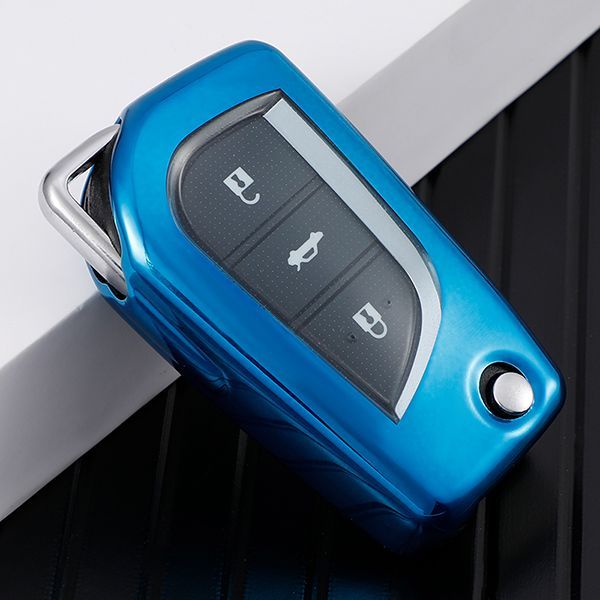 For Toyota TPU protective key case  black or red color, please choose