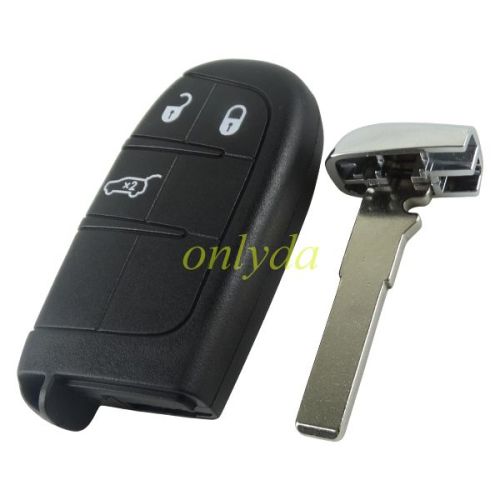 For Fiat 3 button remote key 433mhz for 2015-2017 FIAT  500, 500L, 500x   / 2014 JEEP RENEGAD FCC ID: M3N-40821302 PCF7953M / HITAG AES / 4A CHIP ASK P/N: 735637066
