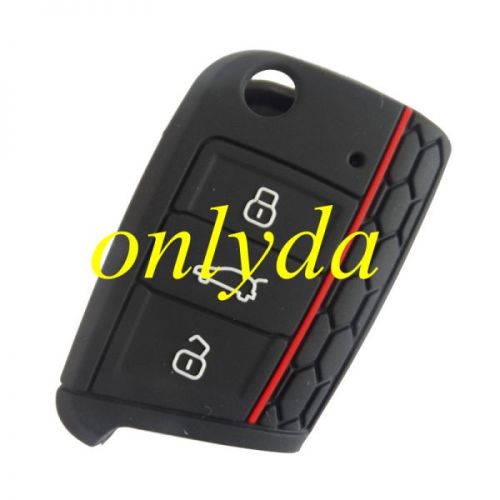 VW 3 button silicon case (Black,Blue ,Red. Please choose the color)