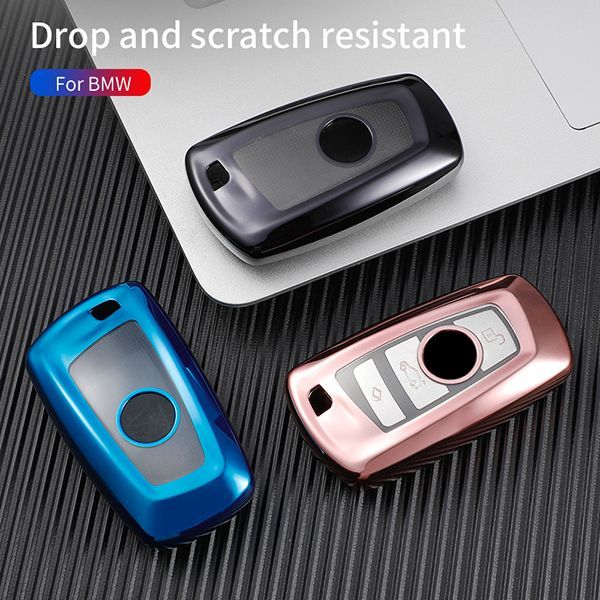 For BMW 5series、525li、520li、3series、GT320li、7series、4series、1series、X3、X4 4button TPU protective key case , please choose the color