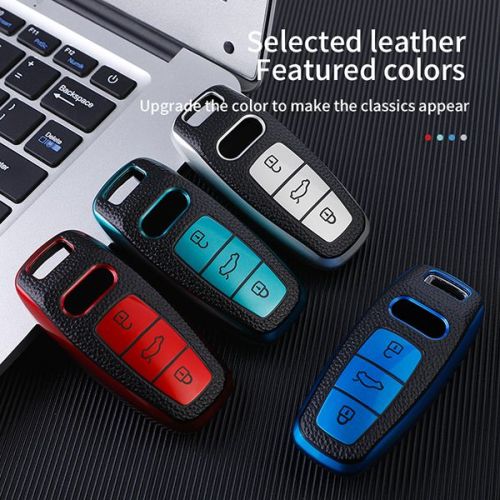 For Audi A6L,A6,A7 3button TPU protective key case,please choose the color