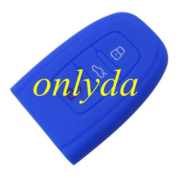 Audi 3 button silicon case (Black,Blue ,Red. Please choose the color)