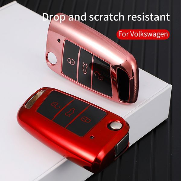 For VW 3 button TPU protective key case please choose the color