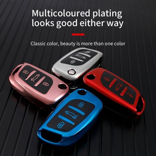 For Citroen 3 button TPU protective key case ,please choose the color