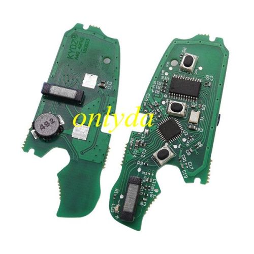 For Audi modified  MQB keyless remote with ID48 chip with 434mhz,FSK with Rem 8VO837220D   8VO837220,and 8VO837220G
