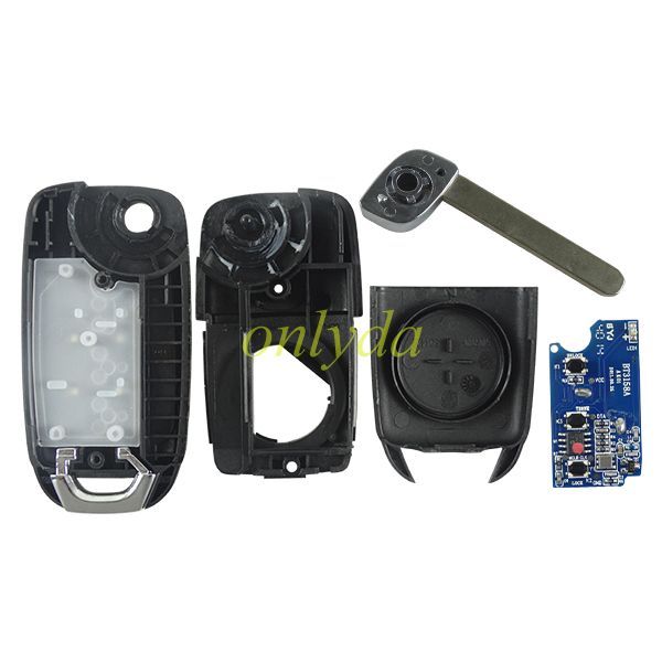 For  Changan Yuexiang 3 button  V7 folding remote key  with 433mhz,pcb is  ak01