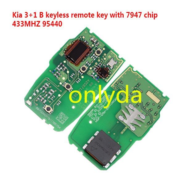 For ForKia 3+1 button keyless remote key  with 7947 chip  ,433MHZ    95440