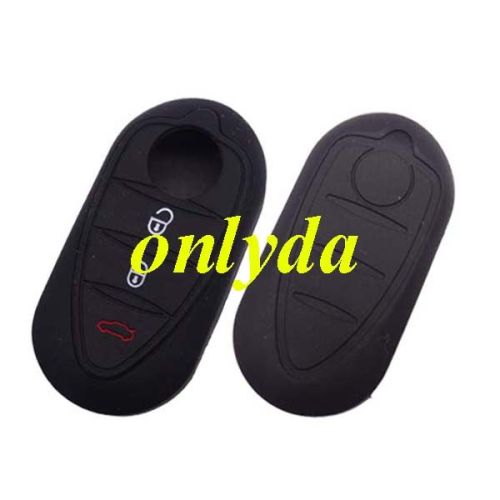 Alfa 3 button silicon key case  (Black,Blue ,Red. Please choose the color)