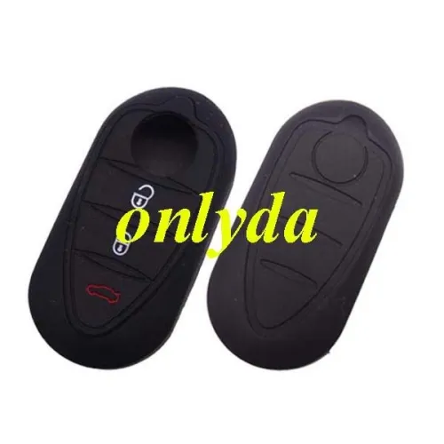 Alfa 3 button silicon key case  (Black,Blue ,Red. Please choose the color)