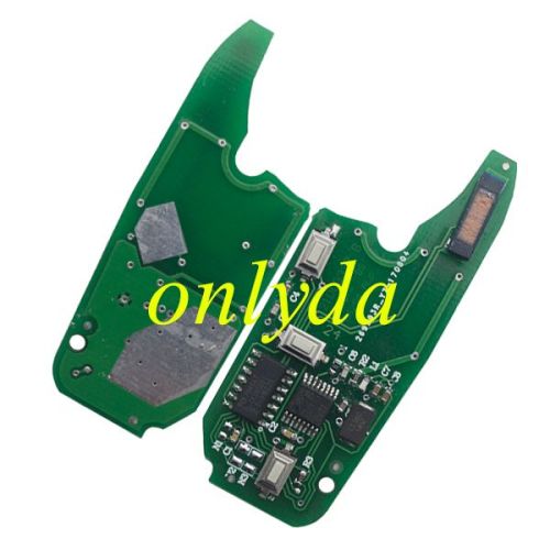 For Fiat Delphi BSI 2 button remote key  433.92Mhz Transponder: ID46 – PCF7946 Crypto  / Hitag2 (Blue) As Model:  (Delphi BSI System) Fiat:Fiorino 2008-2017 QUBO 2008-2016 Peugeot:Bipper CITROEN:Nemo