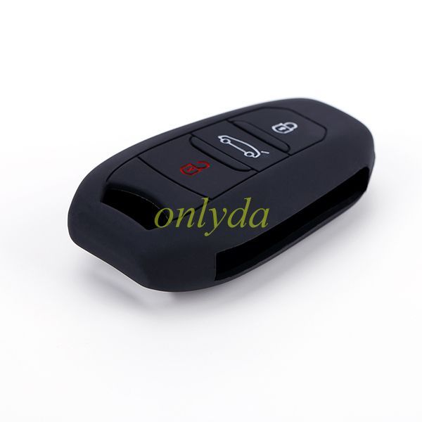 For Peugeot, Citroen 2+1 button silicon case (black,blue ,red. Please choose the color)