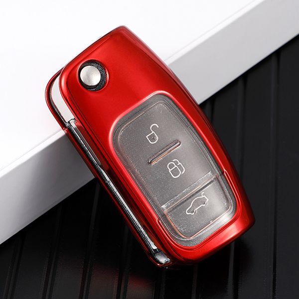 For Ford TPU protective key case  black or red color, please choose