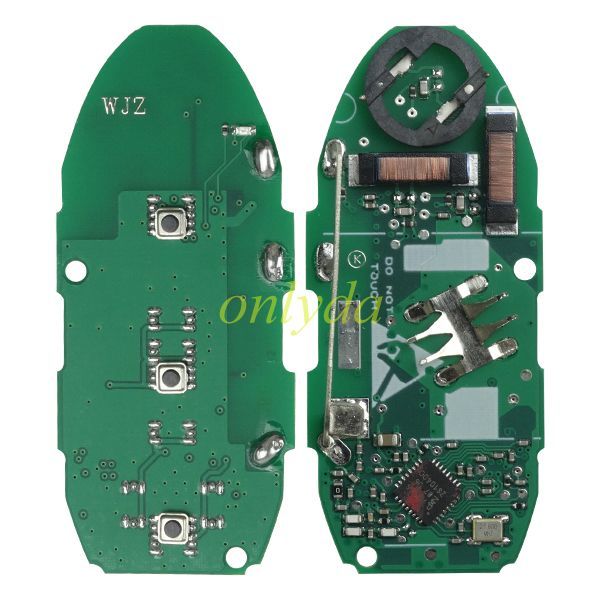 For Nissan 2+1 button remote key with  4A AES chip   434mhz