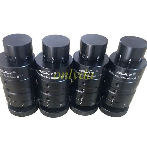 For KLOM Tubular manul 7.0, 7.3, 7.5, 7.8mm Computerized Tubular Key Machine，please choose the specifications