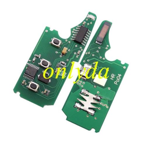 For Porsche Cayenne 2+1B remote key with 46 chip with 315mhz / 433mhz