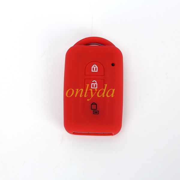 For Nissan 3+1 button silicon case (black,blue ,red. Please choose the color)